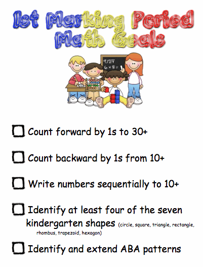 Math Goals 